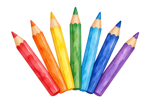 水彩の塗り絵用の色鉛筆