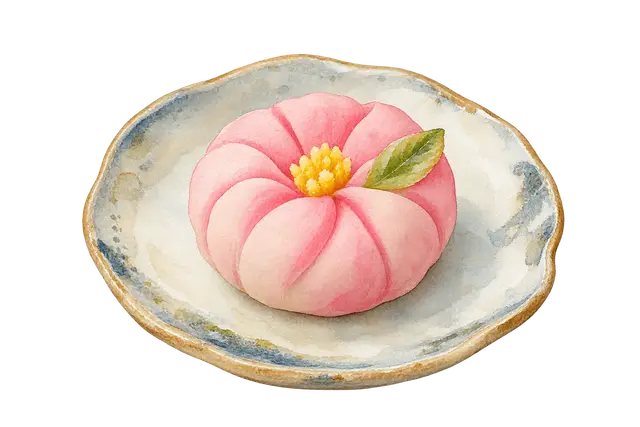 水彩の和菓子